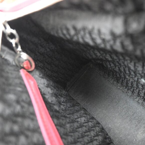 CHRISTIAN DIOR Lady Cannage 2Way Shoulder Hand Bag Patent Leather Red 45RP003 - Picture 12 of 16